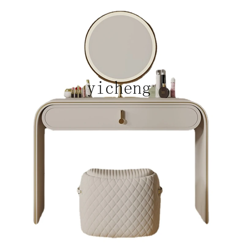 

ZK Light Luxury Dressing Table Cream Style Bedroom High-End Dresser High-Grade Sense Makeup Table