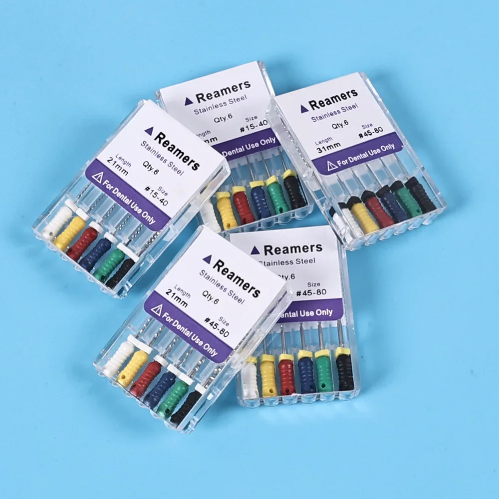 10Packs/box Dental Endo Files Hand Use Canal K/H/R Files 21/25/28/31mm Stainless Steel Endodontic Assorted Root Canal Treatment