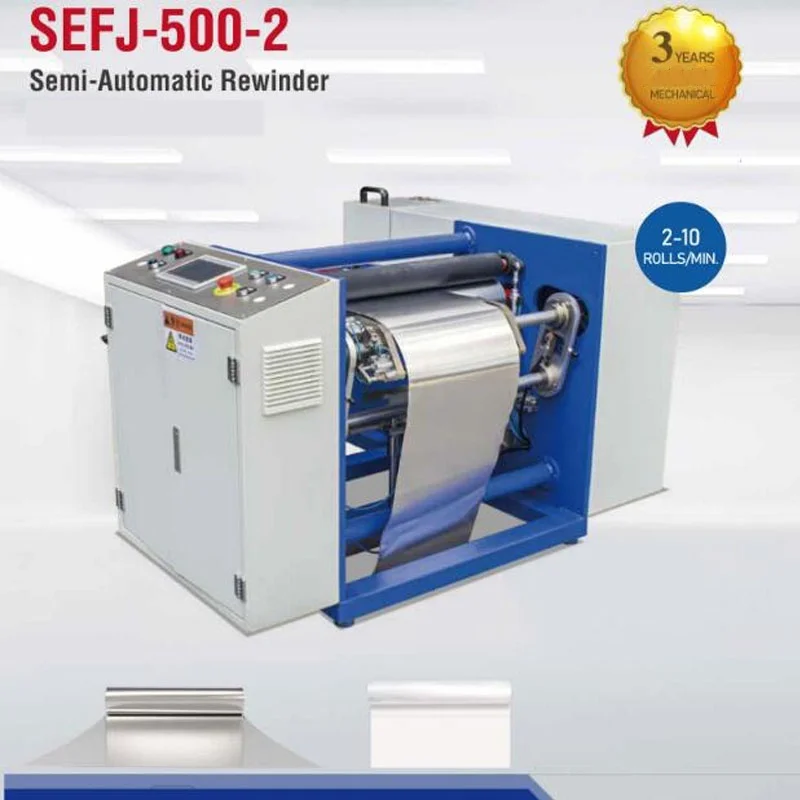 Semi-Automatic Top Quality Fully Automatic Pre Stretch Film Rewinder Winding Hine Runwo