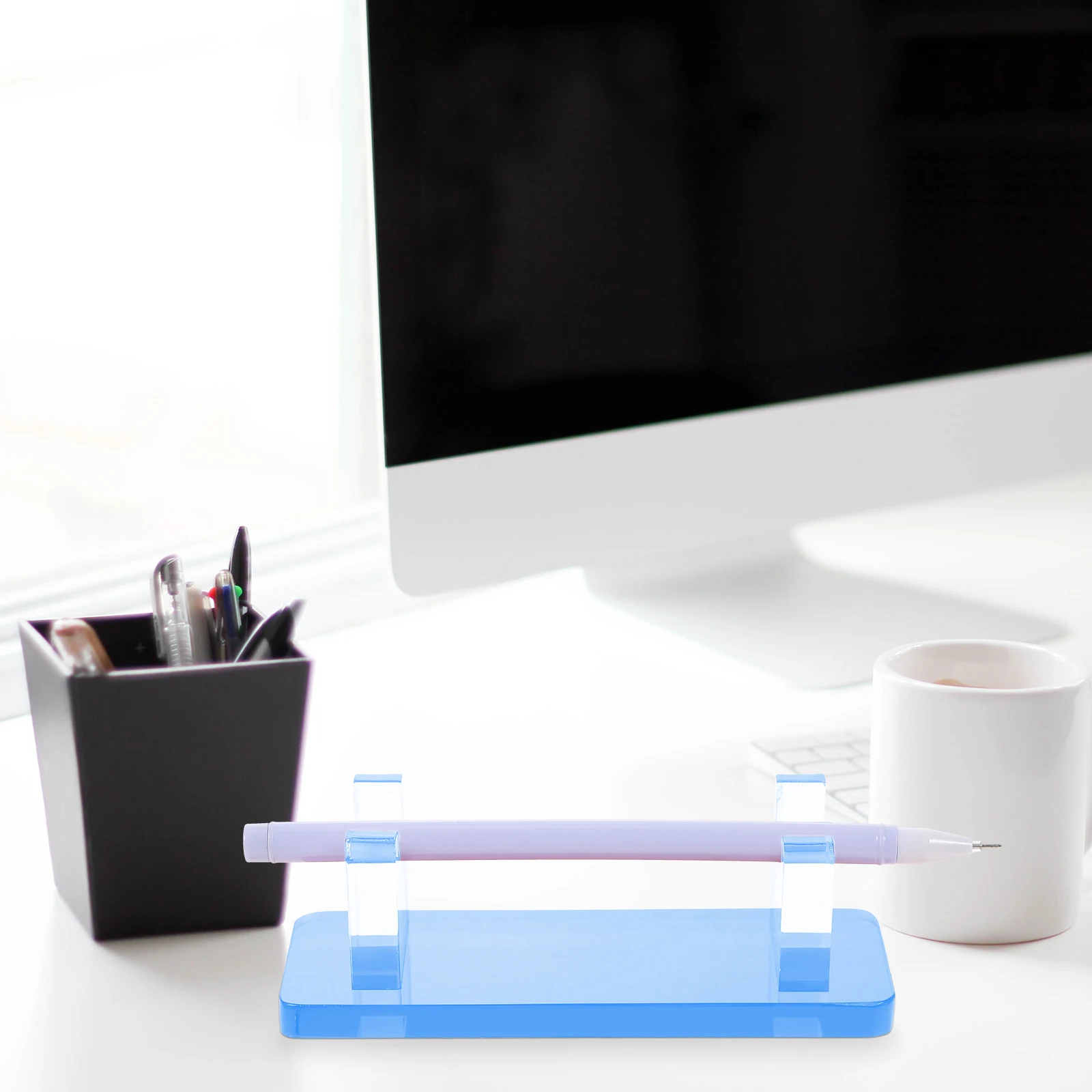 

Organic Acrylic Pen Holder Display Stand For Ballpoint Pens Eyebrow Pens Nail Art Pens Brushes Storage Rack Base