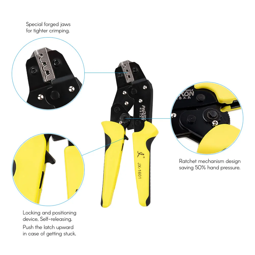 Terminais de fio ferramenta de friso mandíbula intercambiável isolado catraca crimper kit com 850 pces 0.5-6.0mm2 terminais isolados saco