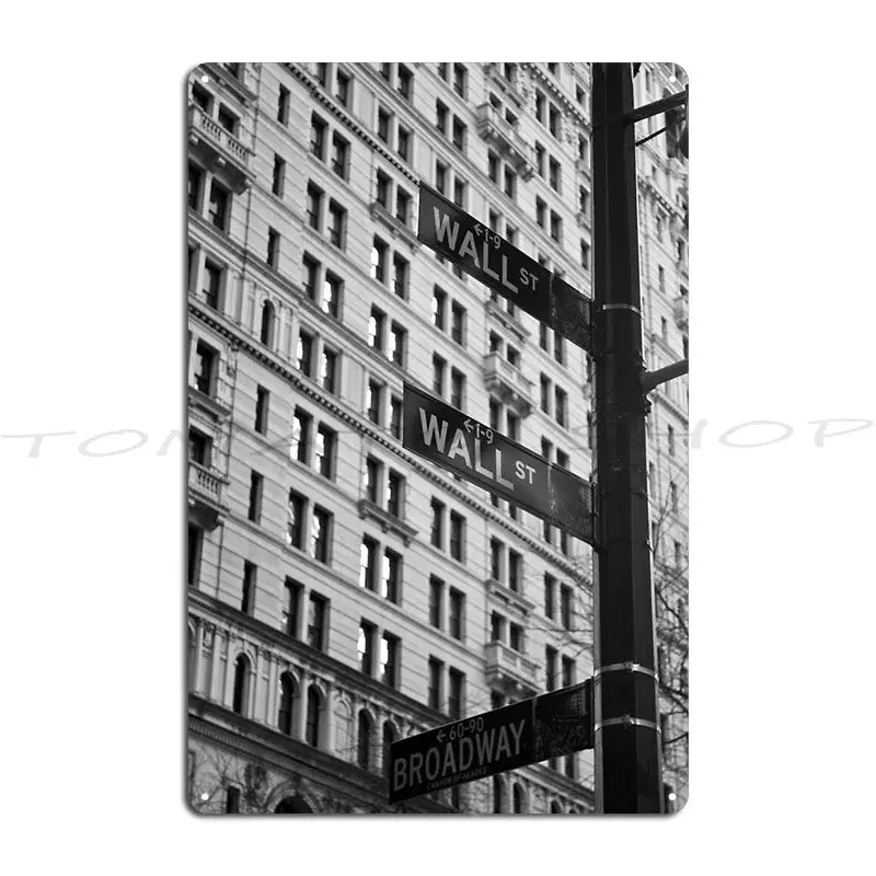 Wall St Metal Signs Garage Cinema Garage Print Tin Sign Poster