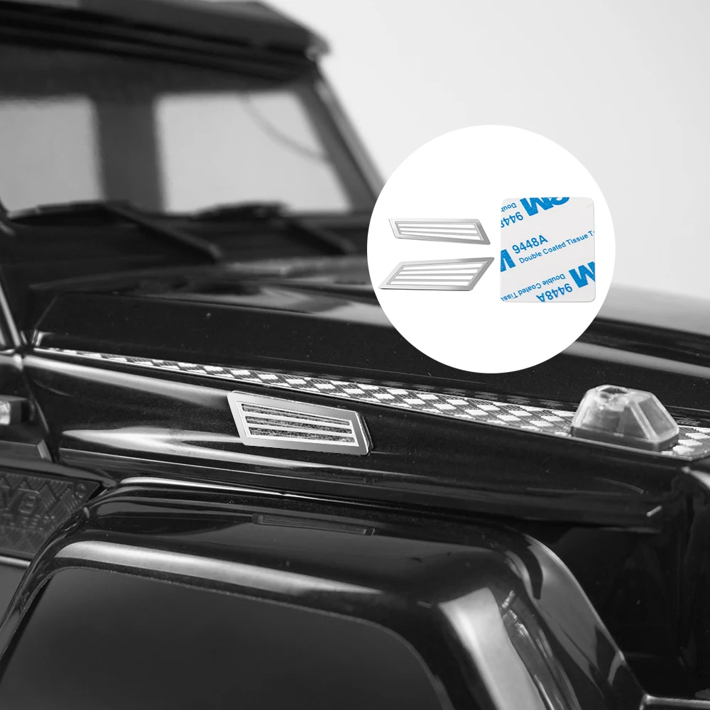 

TRINOOD Rearview Mirror/Servo Arm/Adjustable Radiator/Cooling Fan/Side Skirt Pedal for TRX4 1/10 RC Crawler Car Decoration Tool