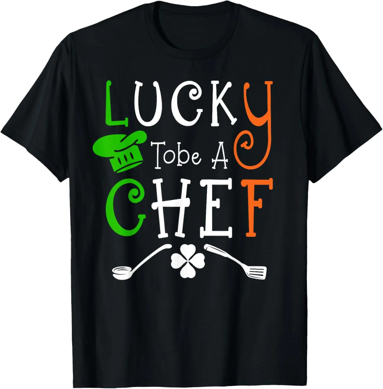 

Ирландская футболка Lucky To Be A Chef, подарочная футболка на день Святого Патрика