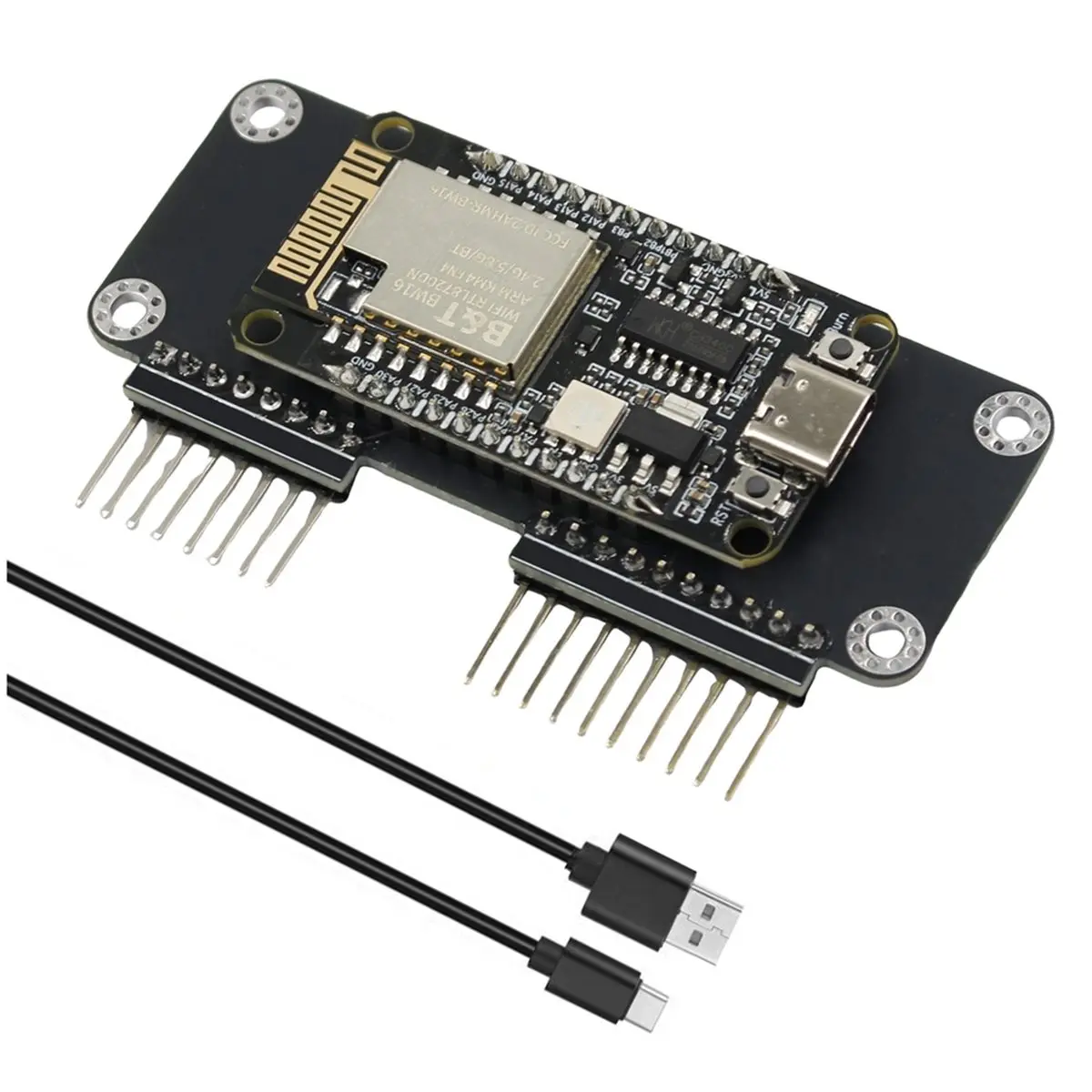 Y850A*☀▃BW16 Dual-Band 2.4G&5G WiFi Devboard, Preloaded Firmware, RTL8720DN (BW16) GPIO Module, Long-Range IoT Network Analysis