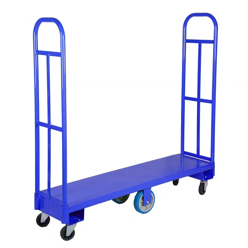OEM customizable 6-wheel flip logistics trolley vehicle foldable
