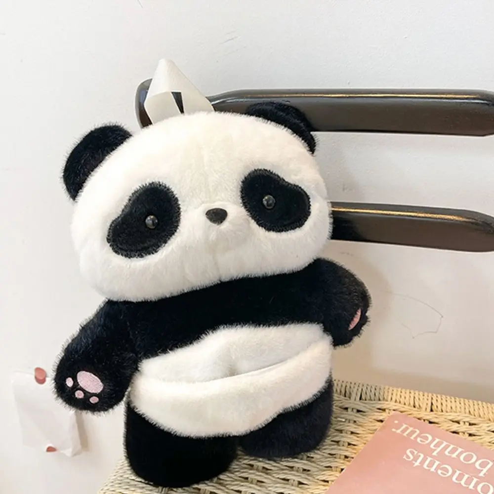 Casual Stuffed Animals Panda Backpack Cute Cartoon Fluffy Plush Shoulder Bag Soft Plush Toy Schoolbags Coin Purse