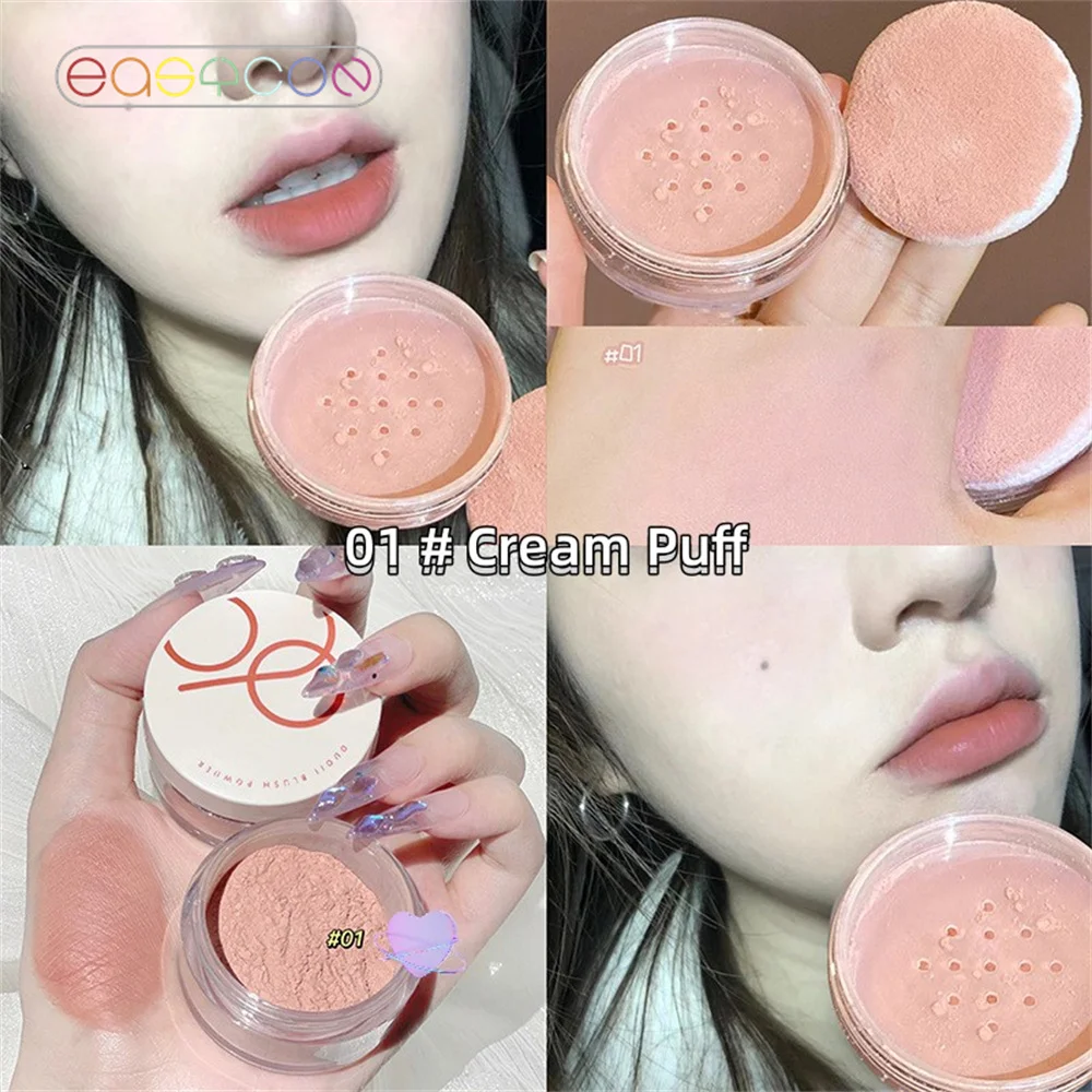 2023 Blush Makeup Palette Mineral Powder Red Rouge Lasting Natural Cream Cheek Tint Orange Peach Pink Blush Women Cosmetic