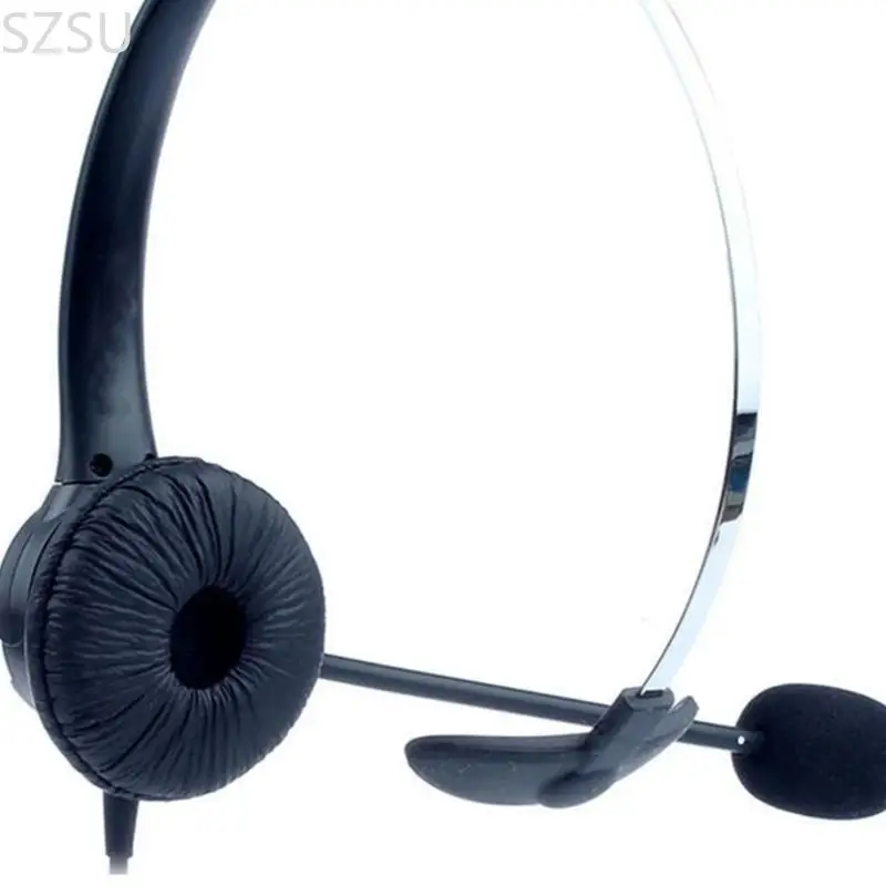 SZSU Professional Corded سماعة رأس الهاتف سماعة رأس مكالمة ضوضاء سماعة الرأس مع سماعة الرأس Micher RJ9 للكمبيوتر
