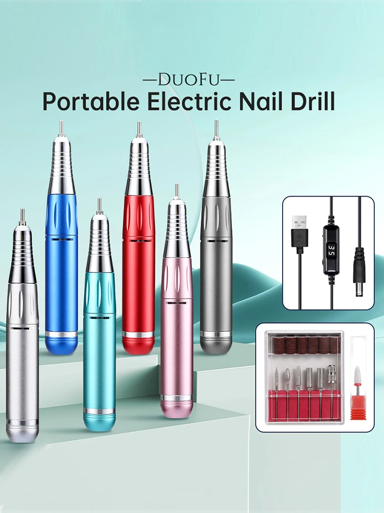 

Электрическая дрель для ногтей с низкой вибрацией, портативная дрель для удаления геля, высококачественная шлифовальная машина для ногтей для салона и дома