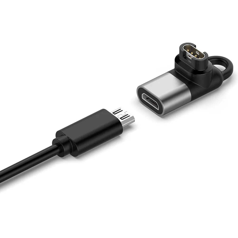 Tipo c/micro/ios usb fêmea para adaptador de carregador de 4 pinos para garmin fenix 7/6/5 instinto 2s venu 2 plus epix conversor de carregamento de relógio