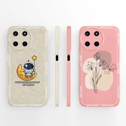 For OPPO Realme 11 4G 5G Case Romantic Full Coverage Anti Choc Bumper Soft Liquid Silicone Phone Cover For Realme11X Funda Capa