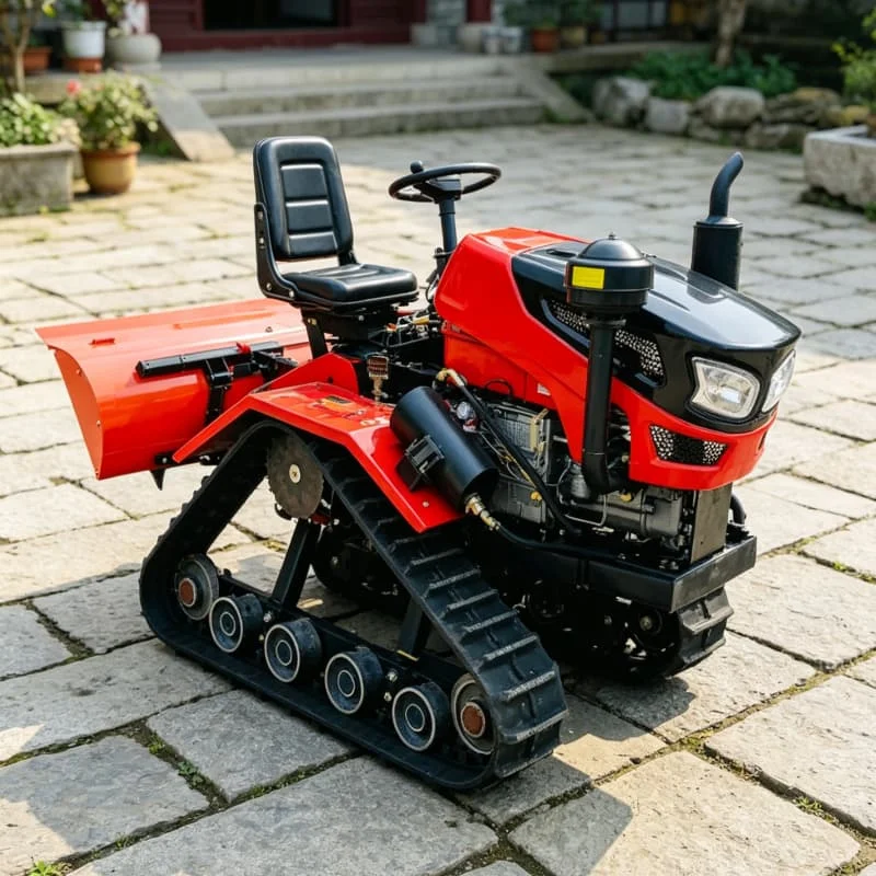 

Customized Rotary Tiller Fine Processing Crawler Rotary Tiller, Small Micro Tiller & Ride-On Farm Cultivator