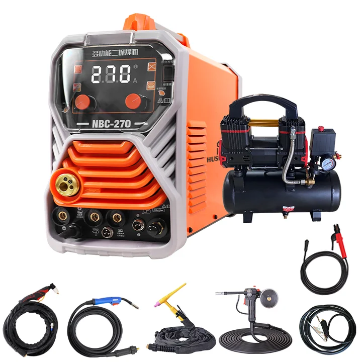 160Amp portable CO2 no gas gasless mig cut tig mma aluminium welding machine 5 in 1 multifunctional mig welders 220V