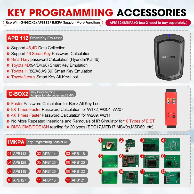 Autel MaxiIM IM508S IM508 S IMMO Key Programmer Pro Key Fob Programming Tools Auto Diagnosis Tool All Systems Diagnostic Tools