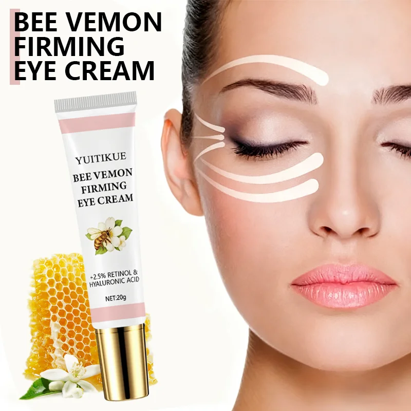 

YUITIKUE 2.5% Retinol & Bee Venom Eye Cream, Anti Wrinkle Firming, Hyaluronic Acid Moisturizer, 20g