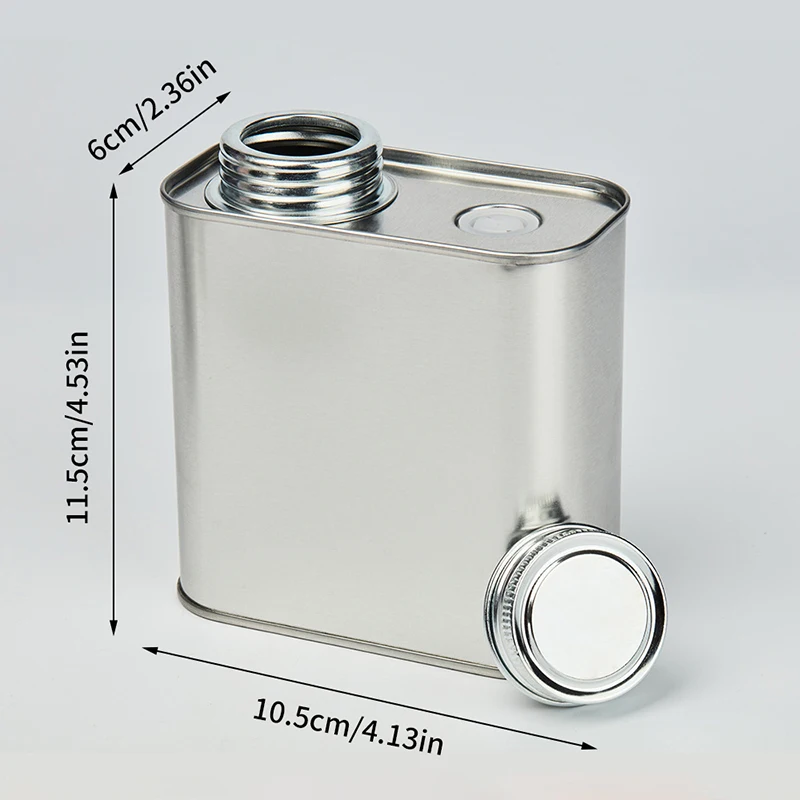 1PC Silver 150g Coffee Bean Airtight Cans Outdoor Camping Tinplate Box Food-grade Packaging Storage Fresh Breathing Iron Cans