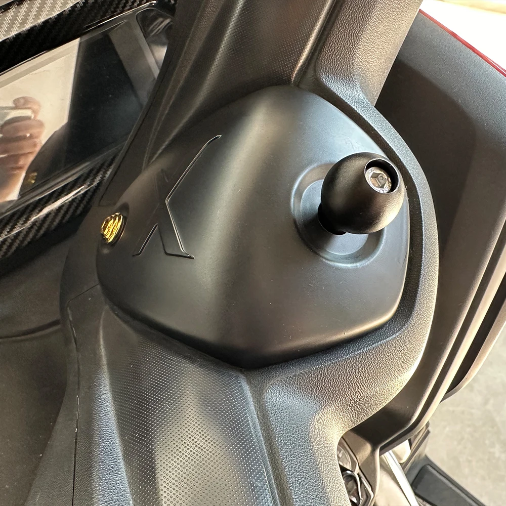 Motorcycle Ball Head Clip Adapter  for YAMAHA X-MAX XMAX 300 250 125 400 Handlebar Upper Central Headstock Cover Ball Clamp Base