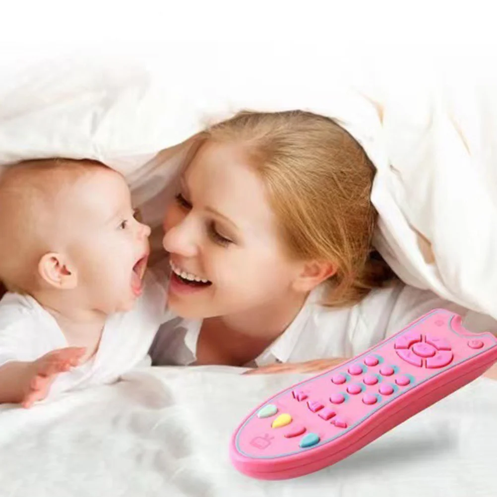 

Simulation Remote Control For Toddlers Kids Early Educational Baby Plaything Soft Light Sound Effects Fake Remote-Control