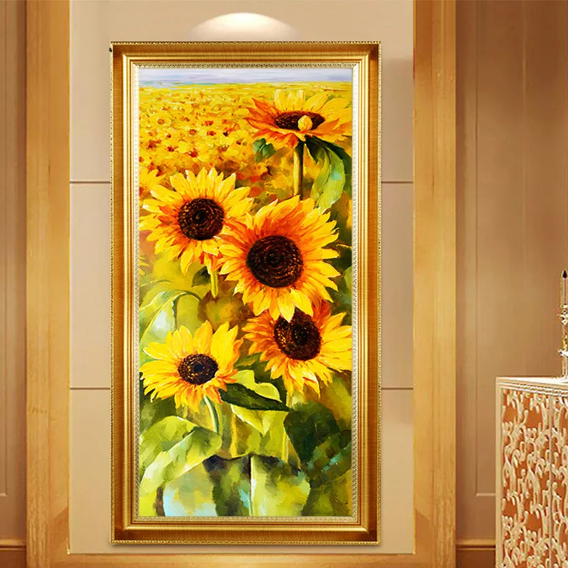 5D Diamond Painting Sunflower Large Living Room Bedroom Full Diamond Embroidery Home Decor Diamond Cross Stitch