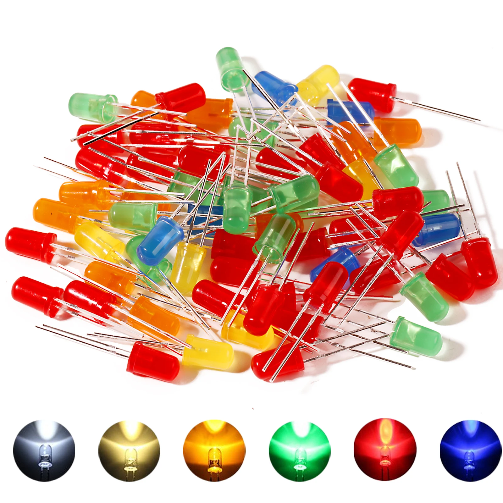 100Pcs 5Mm Led Diod…