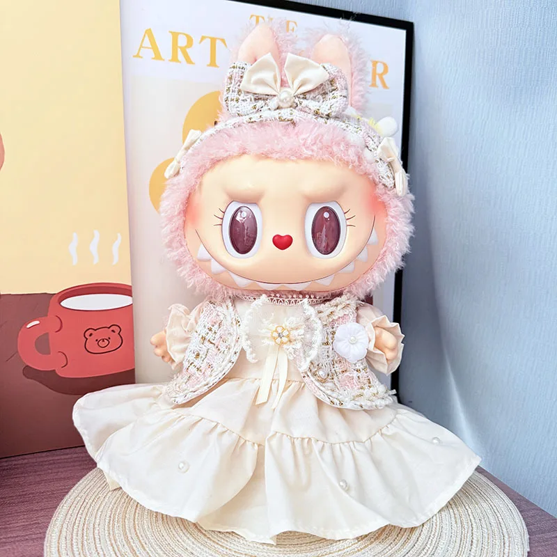 

For Doll Clothes Suitable For Mokoko 38cm Princess Rita Dress Set Hair Clip Accessories Creative Design Toy Labubu Clothes Toys
