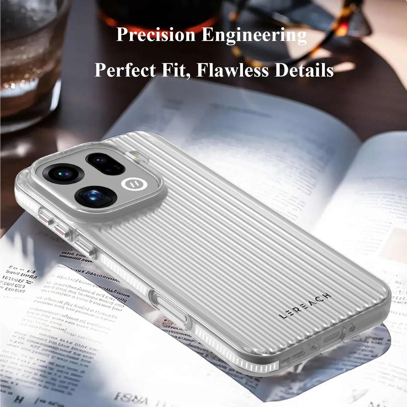 حافظة هاتف Lereach لهاتف Oppo Find X9 Pro/Find X9 المموجة غير اللامعة - مضادة للانزلاق، نحيفة، مقاومة لبصمات الأصابع، خيارات متعددة الألوان #6