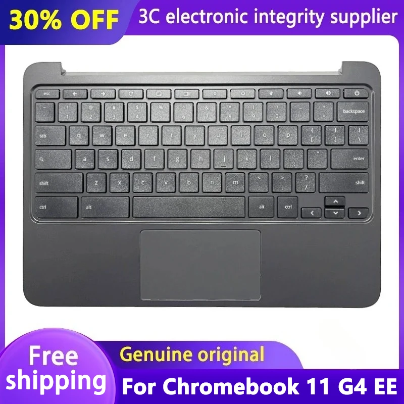 

Original NEW Palmrest for Chromebook 11 G4 EE Laptop Case Top Upper Cover US English keyboard Replacement Black 851145-001