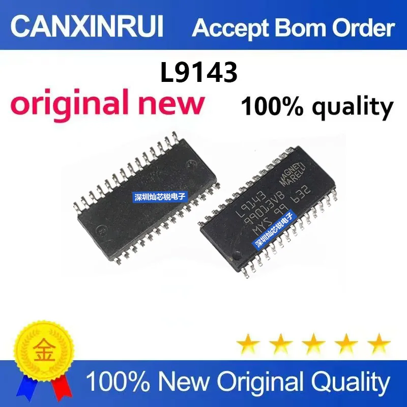 (5-100pieces)Brand New Original L9143 SOP28 Chip, Commonly Used Vulnerable Chip for Car Computer Boards