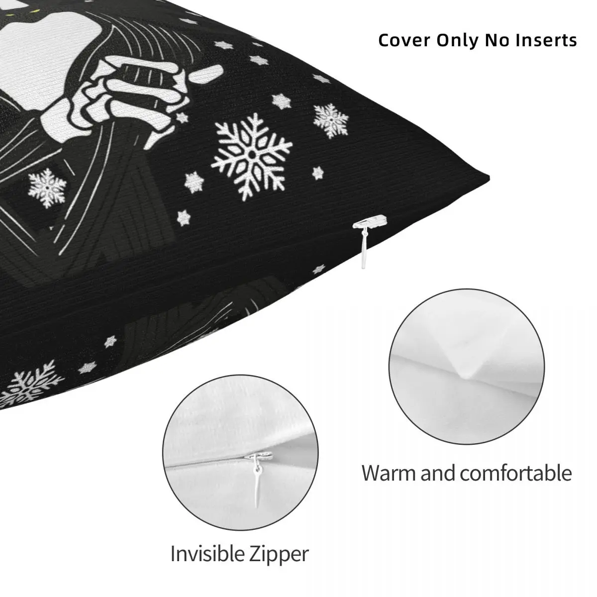 عصابة جميلة للرياضيين الفكاهة جاك Skellington كيس وسادة كابوس قبل عيد الميلاد غطاء الوسادة ديكور المخدة للمنزل