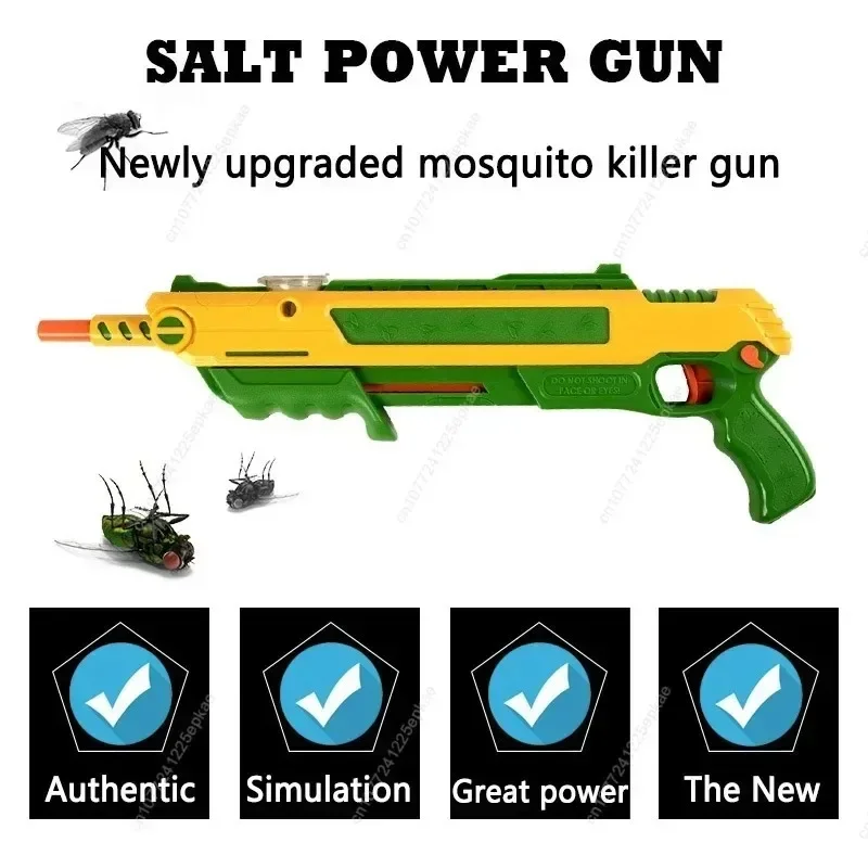 Insect Salt Gun Kills Flies Mosquitoes Adult Toy Gun Launcher Home Outdoor Birthday Gender Reveal Party Gift