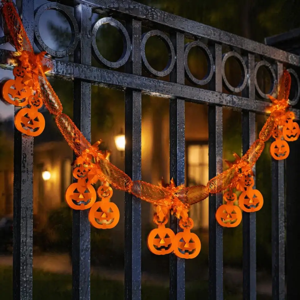 Halloween Party Decorations Home Showcase Atmosphere Props 10 Ft Halloween Garland Banner Spooky Spider Bat Pumpkin for Fall