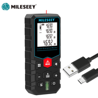 Mileseey Laser Distance Meter X5 Rechargeable Laser Digital Tape Rangefinder Trena Metro Laser Range Finder  Measuring Tape