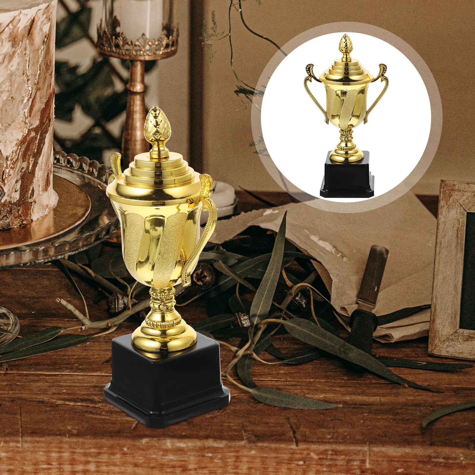 

Chic Trophy Award Trophy for Small Plastic Trophies for Competitions Winning Prizes and Special Occasion Decor