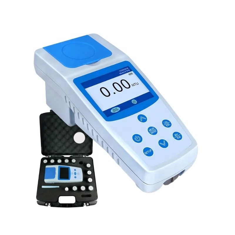 

Portable Turbidity Meter 90 Degree Scattered Light 0 To 1000NTU Wide Range Turbidimeter Kit For Waste Water Treatment Wine