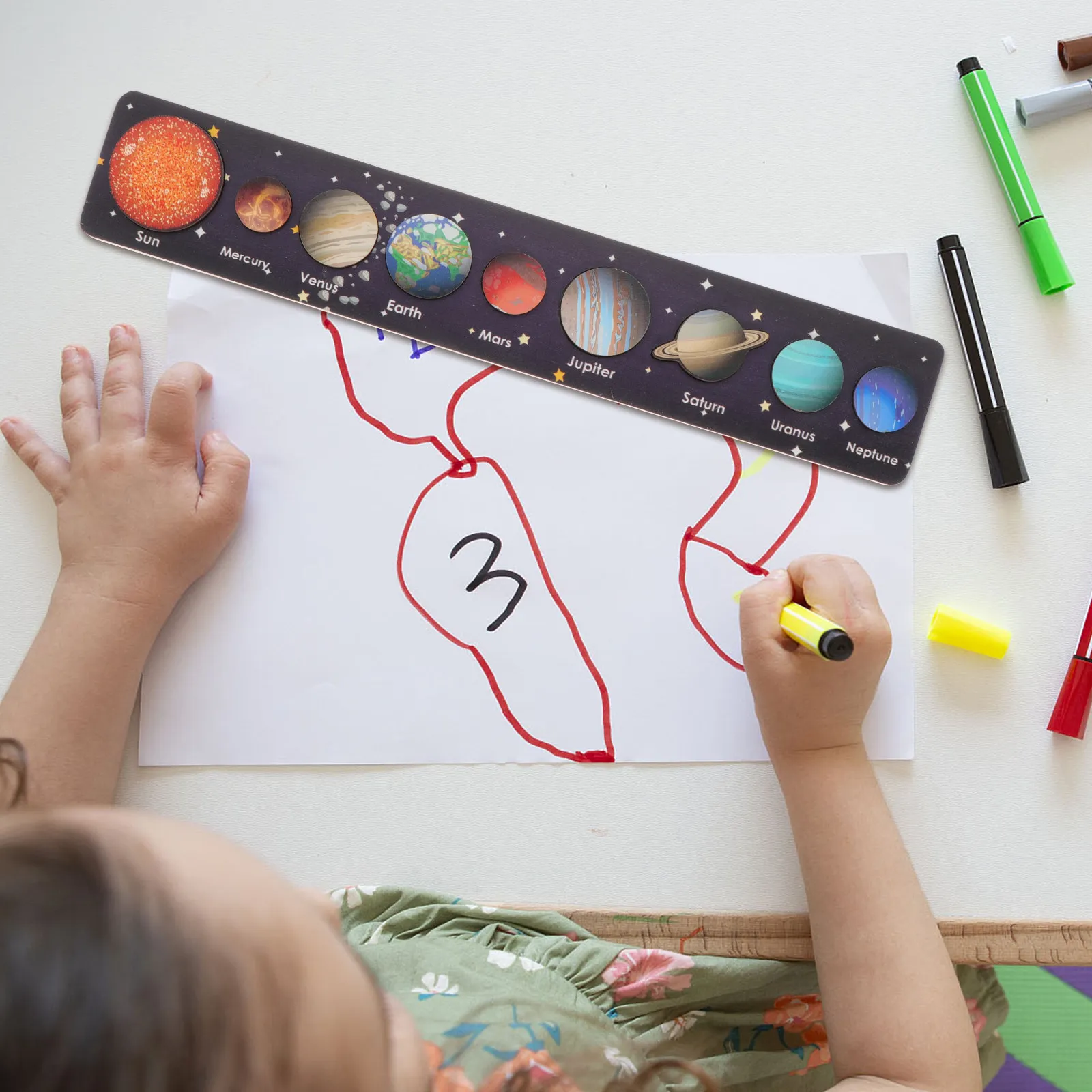 

Набор из 1 шт. Детская деревянная головоломка «Солнечная система»: планеты, развивающая игра для раннего обучения и развития интеллекта