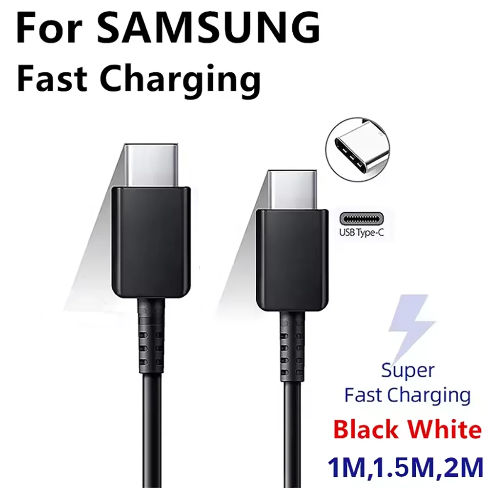 NNBILI 45W PD Fast Charger Cable for Samsung Galaxy S24/S23 Ultra/S22/S21/S20 Note20 A54/A53 Fast Charging USB-C to C Data Cable