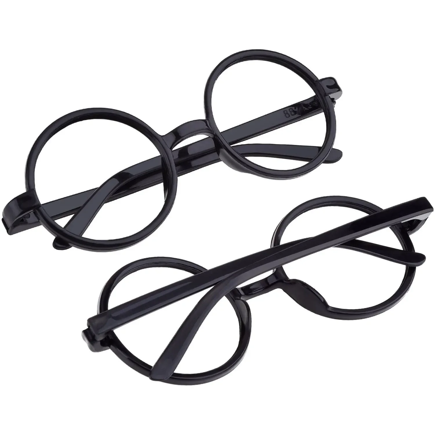 6/12/18pcs Wizard Glasses Round Frame Glasses No Lens Halloween Costumes Harry-potters Cosplay Props Party Decorations Supplies image 3