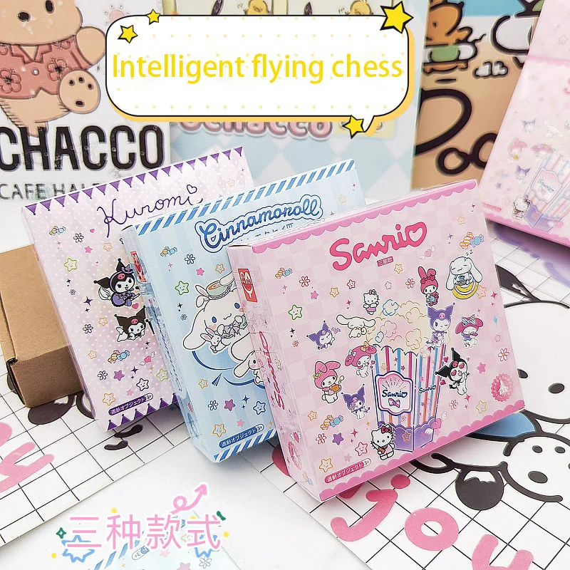 

Hello Kitty Cinnamoroll Kuromi Airplane Chess Set Mini Travel Board Game For Family Friends Party Fun Educational Gift