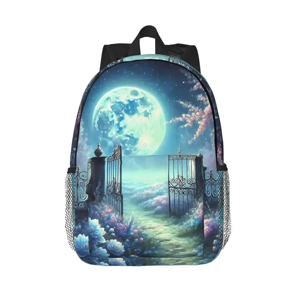 

Moonlit Пасхальный сад Pathway Moon Рюкзак Лидер продаж Рюкзак для мальчиков и девочек BookBag Сумки на плечо для мужчин, женщин, детей, школьная сумка