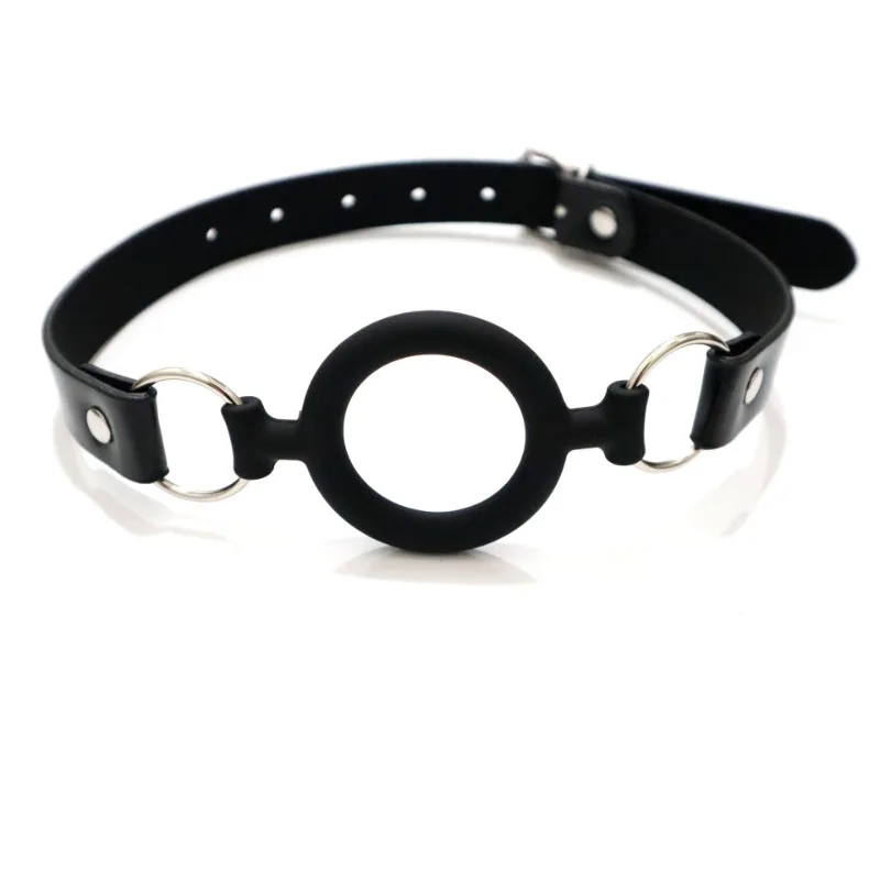 SM Bocca Gag Gola Profonda Puntelli di Formazione Palla di Silicone a Forma di O Gag per Le Donne Bocca Forzata Apri Accessorio Divertimento Del Sesso Per Adulti