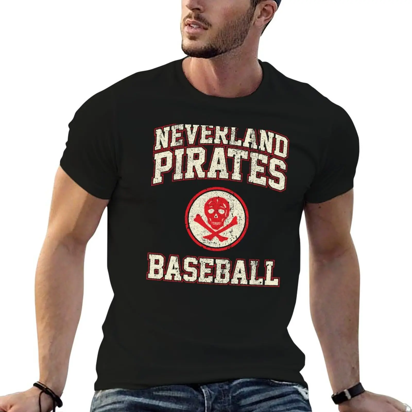 

t (Variant) Pirates shirts print T-Shirt Baseball cotton custom shirt t funny Neverland