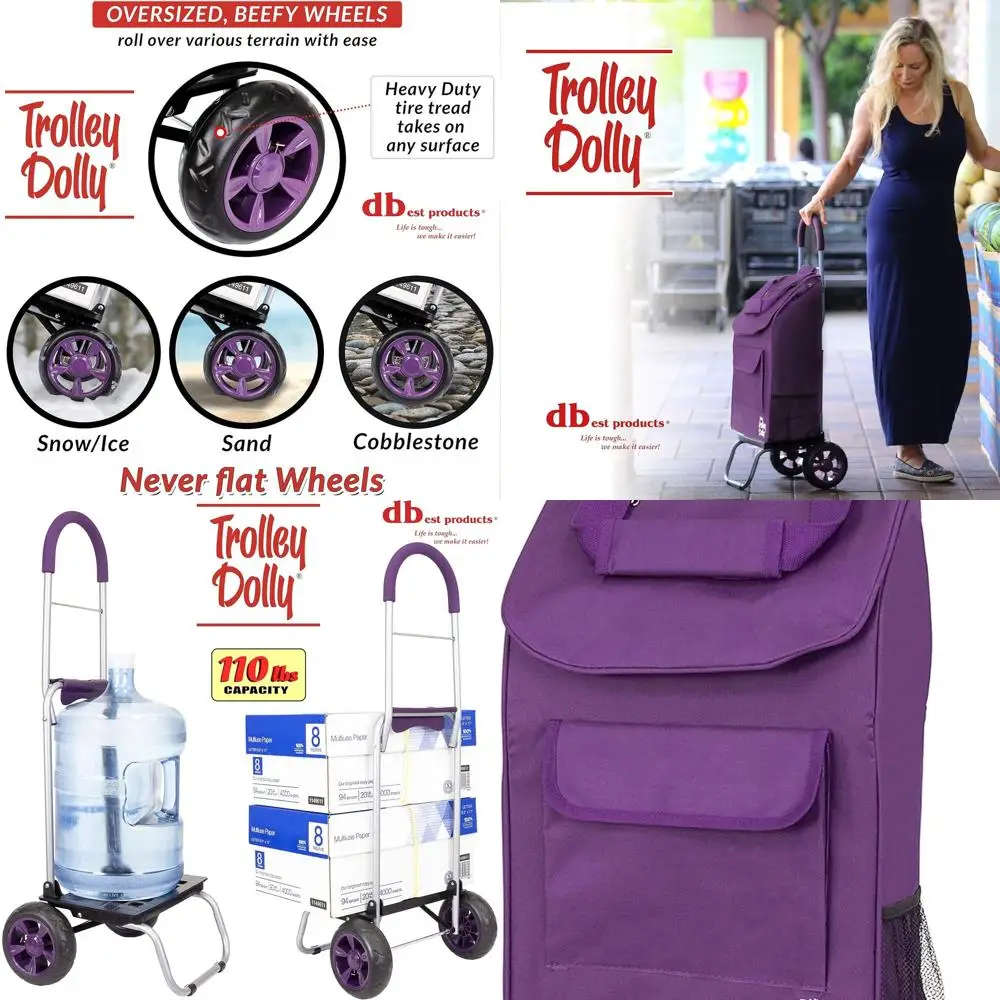 

Складная корзина для покупок с колесами, съемной сумкой и портативной ручной тележкой для продуктов, 1 шт.