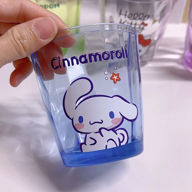 New Cute Cartoon Hello Kitty Thickened Food Grade Plastic Cup Dual Purpose Drinking Water Mug Bathroom Tooth Brushing Mouthwash view 4