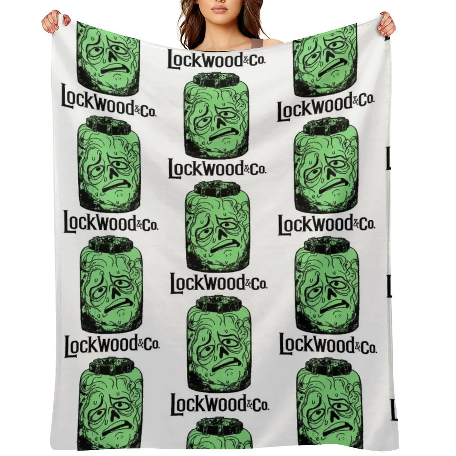 

Lockwood and co Skul,TV series,Anthony Lockwood,George Cubbins,Lucy Carlyle,Fan art Throw Blanket Designers Loose Large Blankets