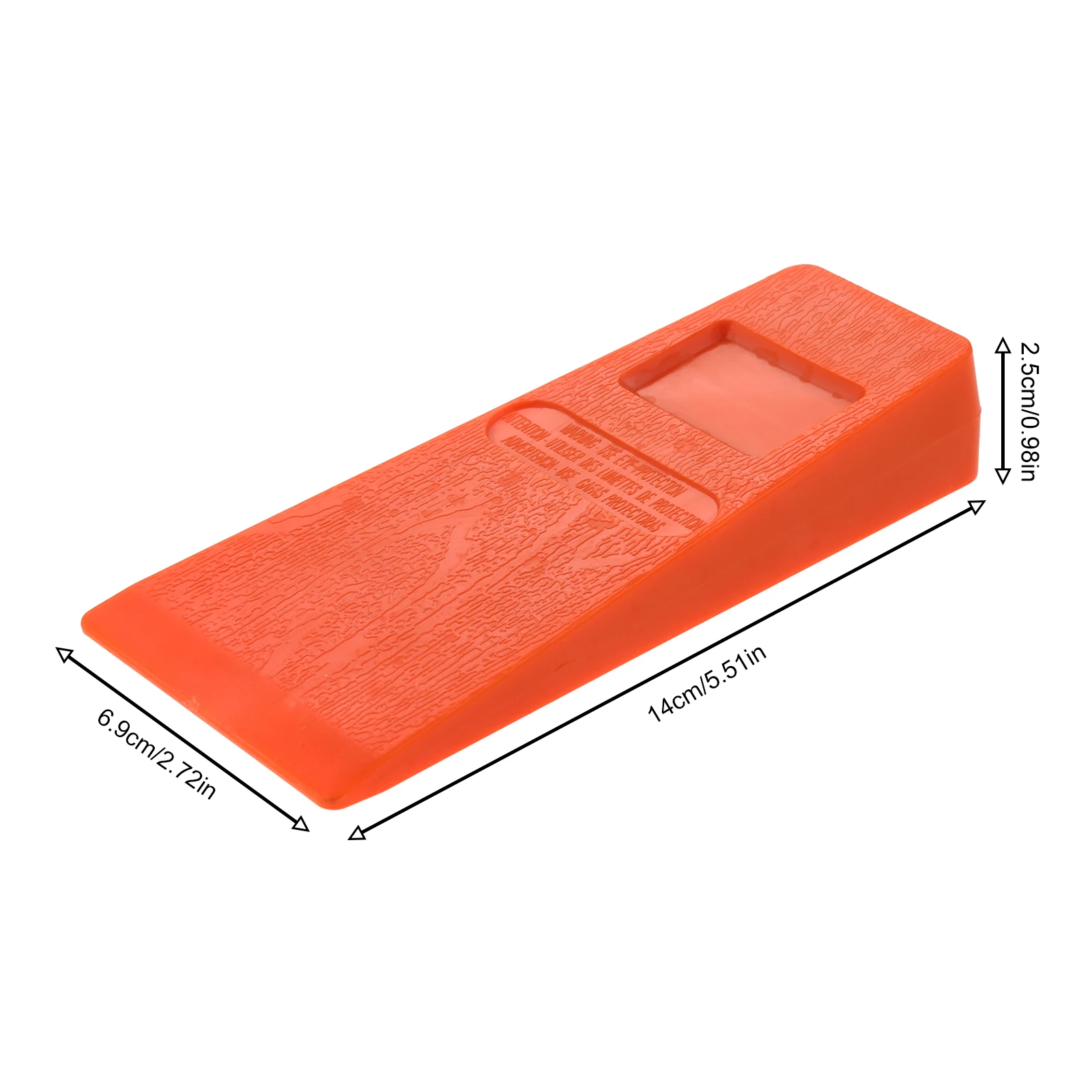 1PC 5/8/10 zoll Orange Kunststoff Fällen Keil Felled Chock Baum Schneiden Spiked Wedge Holzfällerei Werkzeug für Sicherheit Kettensäge Keil