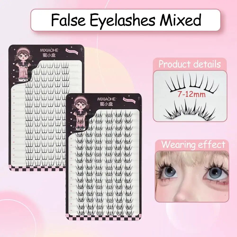 Pestañas postizas naturales para Cosplay, sin necesidad de pegamento, grupos de pestañas, pestañas postizas para efecto de levantamiento de ojos, herramientas de maquillaje DIY