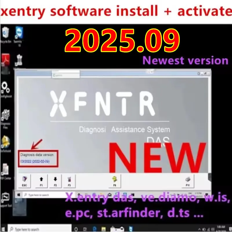 

Новейший 2025.09 для программного обеспечения Openport/J2534 xentry DAS установка онлайн xentry 2025.09 das vediam.o DT.S WI.S EPC starfid