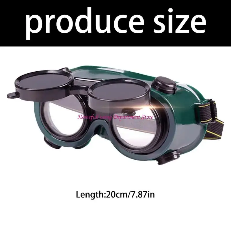 

Professional Welding Glasses Face Shield Adjustable Front Impact Resistant Lens Durability Frame for Industrial Use