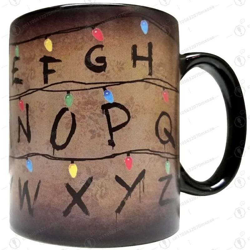 

Color-changing mug | Pour in hot water for pattern display, heat-sensitive color-changing ceramic cup, creative gifts